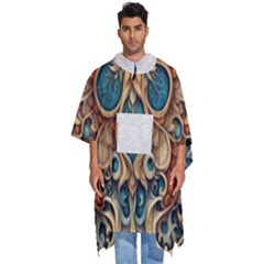 Muster 7 600dpi 12000 Matt Pattern 1 Men s Hooded Rain Ponchos by 2607694c