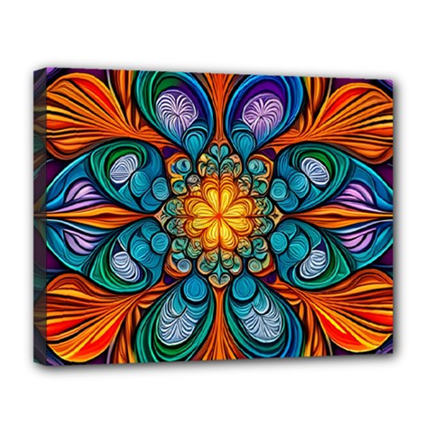 Schwarz Bunt Canvas 14  X 11  (stretched) by 2607694c