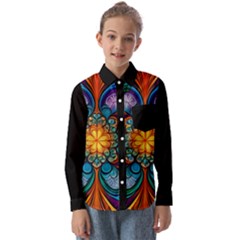 Schwarz Bunt Kids  Long Sleeve Shirt by 2607694c