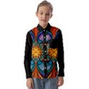 Schwarz bunt Kids  Long Sleeve Shirt View1