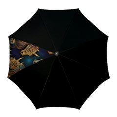 Schwarz Pferde Muster Golf Umbrellas by 2607694c