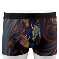 Schwarz Pferde Muster Men s Boxer Briefs by 2607694c