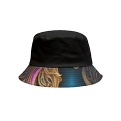 Schwarz Pferde Muster Inside Out Bucket Hat (kids) by 2607694c