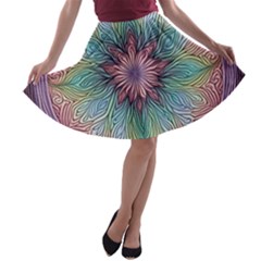 Orange3 Pattern 4 A-line Skater Skirt by 2607694c