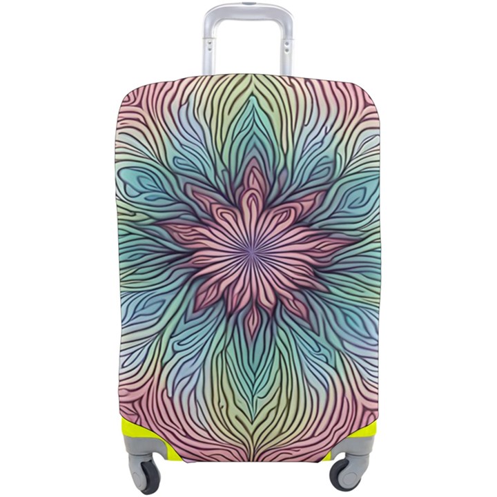 Orange3 Pattern 4 Luggage Cover (Large)