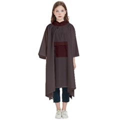 4 Farben Kids  Hooded Rain Ponchos by 2607694c