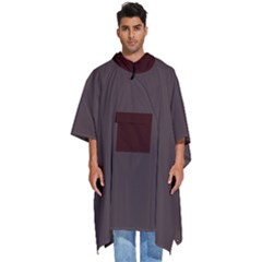 4 Farben Men s Hooded Rain Ponchos by 2607694c