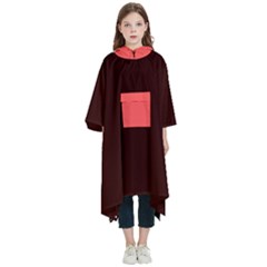 4 Farben 2 Kids  Hooded Rain Ponchos by 2607694c