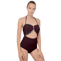 4 Farben 2 Scallop Top Cut Out Swimsuit by 2607694c