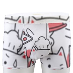 Cute Cat Chef Cooking Seamless Pattern Cartoon Men s Boxer Briefs by Bedest