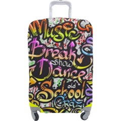 Graffiti Word Seamless Pattern Luggage Cover (large) by Bedest