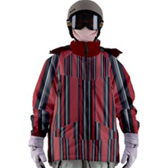 Dunkelrot4 Rosa Grau Streifen Dunkelrot3 Women s Zip Ski And Snowboard Waterproof Breathable Jacket by 2607694c