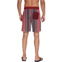 Dunkelrot4 Rosa Grau Streifen Dunkelrot3 Men s Beach Shorts View4