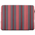 Dunkelrot4 Rosa Grau Streifen Dunkelrot3 17  Vertical Laptop Sleeve Case With Pocket View2