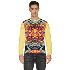 Gelb Floral Men s Fleece Sweatshirt by 2607694c