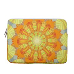 Sunshine-sunny-sun-abstract-yellow - 13  Vertical Laptop Sleeve Case With Pocket by Ravend