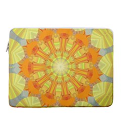 Sunshine-sunny-sun-abstract-yellow - 15  Vertical Laptop Sleeve Case With Pocket by Ravend