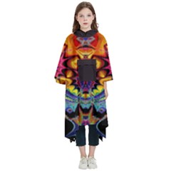 Florales Muster Kids  Hooded Rain Ponchos by 2607694c