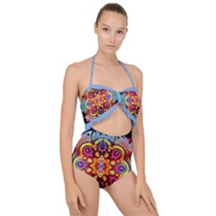 Blume Abstrakt Scallop Top Cut Out Swimsuit by 2607694c