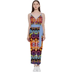 Blume Abstrakt V-neck Camisole Jumpsuit by 2607694c