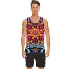 Lila Floral Blume Men s Wide Collar Tank Top by 2607694c