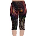 fractal  Velvet Capri Leggings  View2