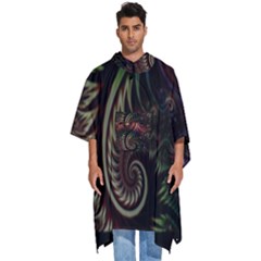 Fractal  Men s Hooded Rain Ponchos by 2607694c