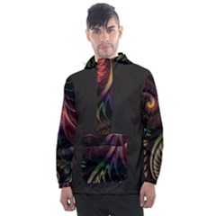 Fractal Men s Front Pocket Pullover Windbreaker by 2607694c