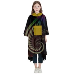 Fractal Kids  Hooded Rain Ponchos by 2607694c