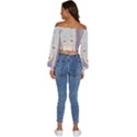 Emilia Rezero Long Sleeve Crinkled Weave Crop Top View4