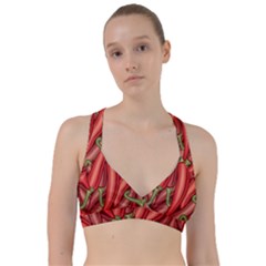 Seamless-chili-pepper-pattern Sweetheart Sports Bra by Ket1n9