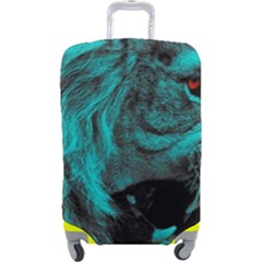 Angry Male Lion Predator Carnivore Luggage Cover (large) by Ndabl3x