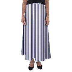 Barcode Pattern Flared Maxi Skirt by Ket1n9