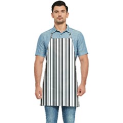 Barcode Pattern Kitchen Apron by Ket1n9