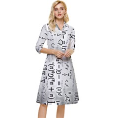 Science Formulas Classy Knee Length Dress by Ket1n9