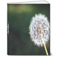 White Flower 8  X 10  Softcover Notebook by Azkajaya