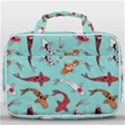 Pattern With Koi Fishes Travel Toiletry Bag With Hanging Hook View1