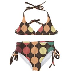 Pattern Circle Retro Design Kids  Classic Bikini Set by Loisa77