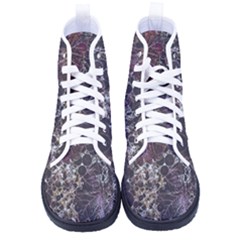 Grapevine Symphony Print Pattern Bk Women s High-top Canvas Sneakers by dflcprintsclothing