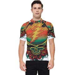 Grateful Steal Your Face Deadhead Hippie Logo Symbol Men s Short Sleeve Rash Guard by Loisa77