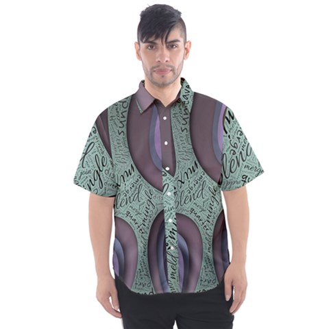 Converge Diverge Mingle Mix Divide Men s Short Sleeve Shirt by Paksenen