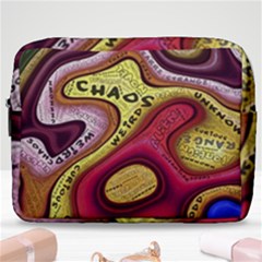 Chaos Unknown Unfamiliar Strange Make Up Pouch (large) by Paksenen