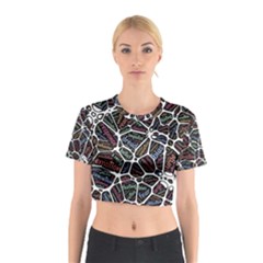 Mental Human Experience Mindset Cotton Crop Top by Paksenen