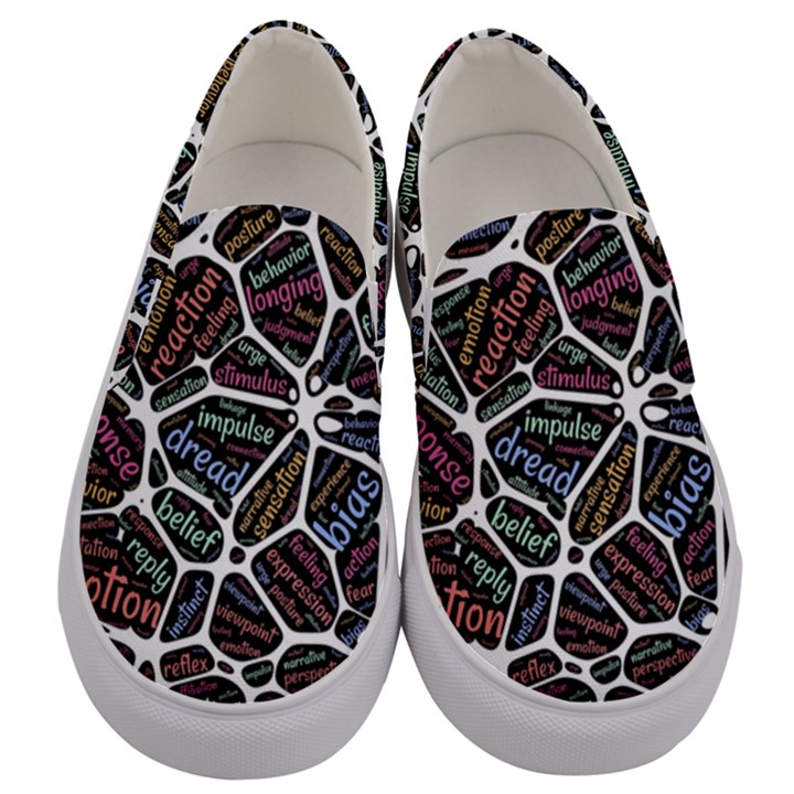 Mental Human Experience Mindset Men s Canvas Slip Ons