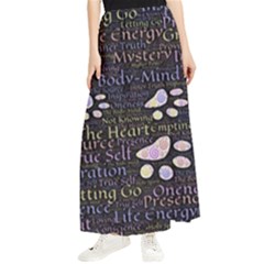 Footprints Path Mystery Unknown Maxi Chiffon Skirt by Paksenen