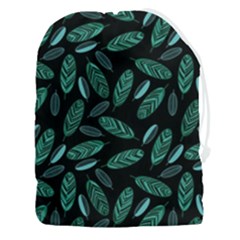 Leaves Pattern Abstract Blade Drawstring Pouch (3xl) by Loisa77