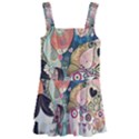 Whimsical Colorful Young Girl Kids  Layered Skirt Swimsuit View1