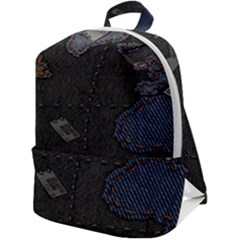 World Map Zip Up Backpack by Ket1n9