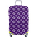 White pentacle and purple pattern Luggage Cover (Large) View1