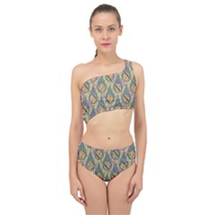 Tribal Background Boho Batik Spliced Up Two Piece Swimsuit by anzea